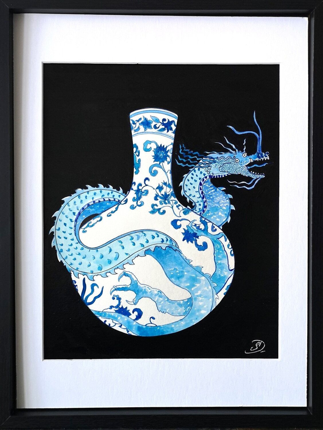 Dragon Escape Sabine Ducarn Drawing for sale