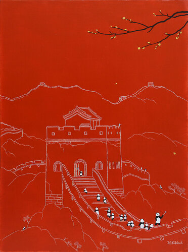 Sightseeing No.9 by Jia Yuan Hua, Painting for Sale on Select