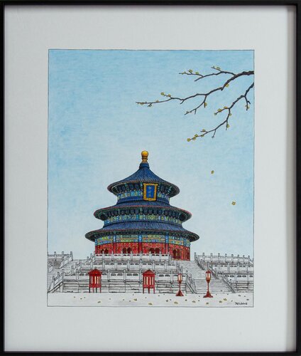 Temple of Heaven No.1 by Jia Yuan Hua, Painting for Sale on Select