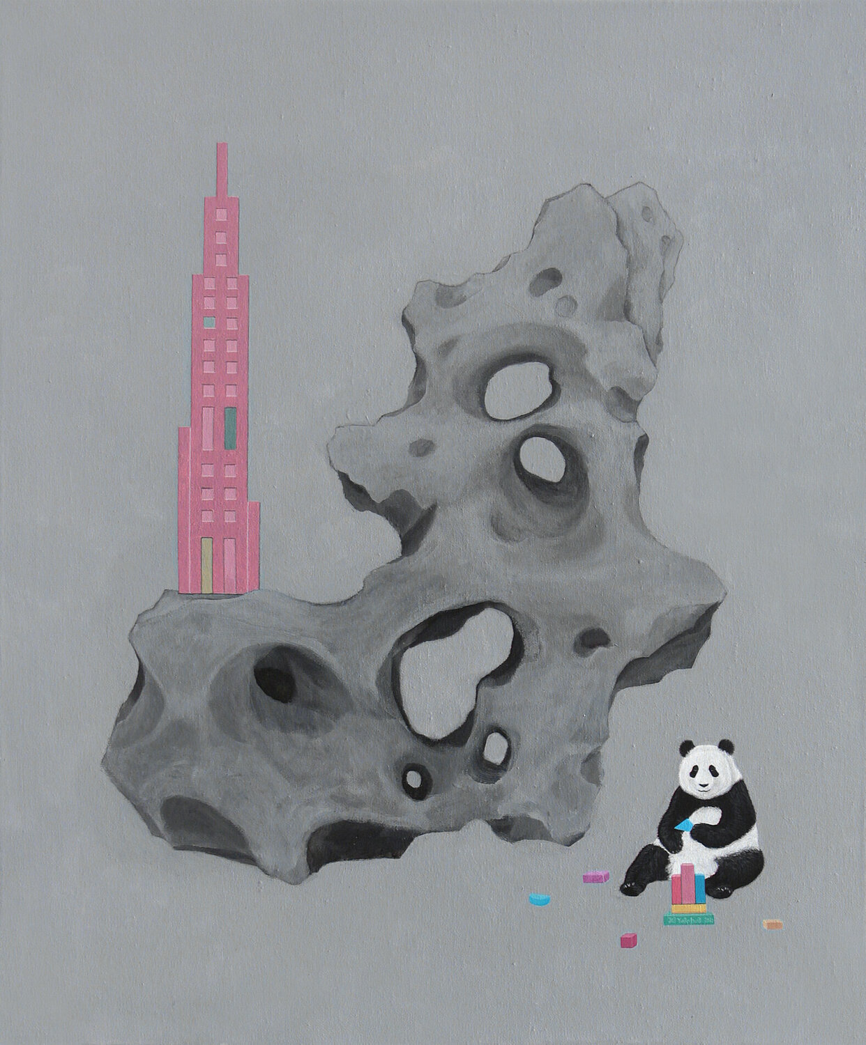 dream builder Jia Yuan Hua Original painting for sale