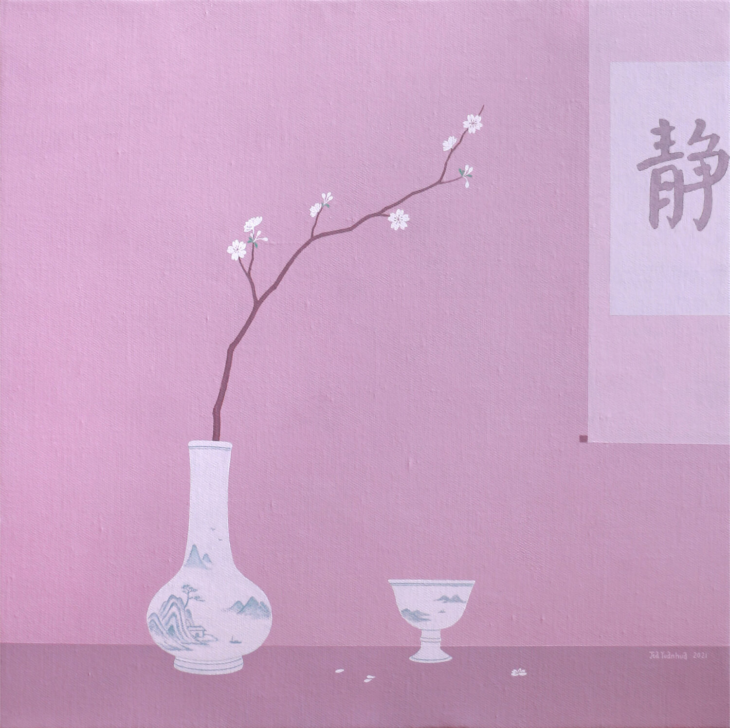 blossom quiet Jia Yuan Hua Original painting for sale