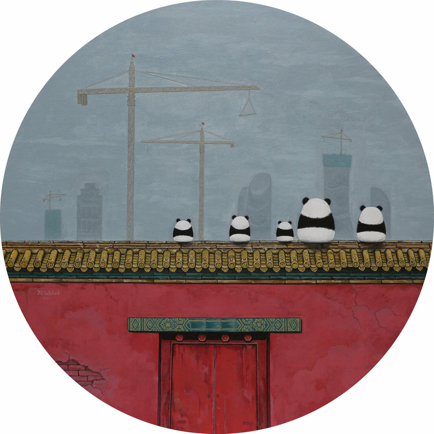 Sightseeing No.7 Jia Yuan Hua Original painting for sale