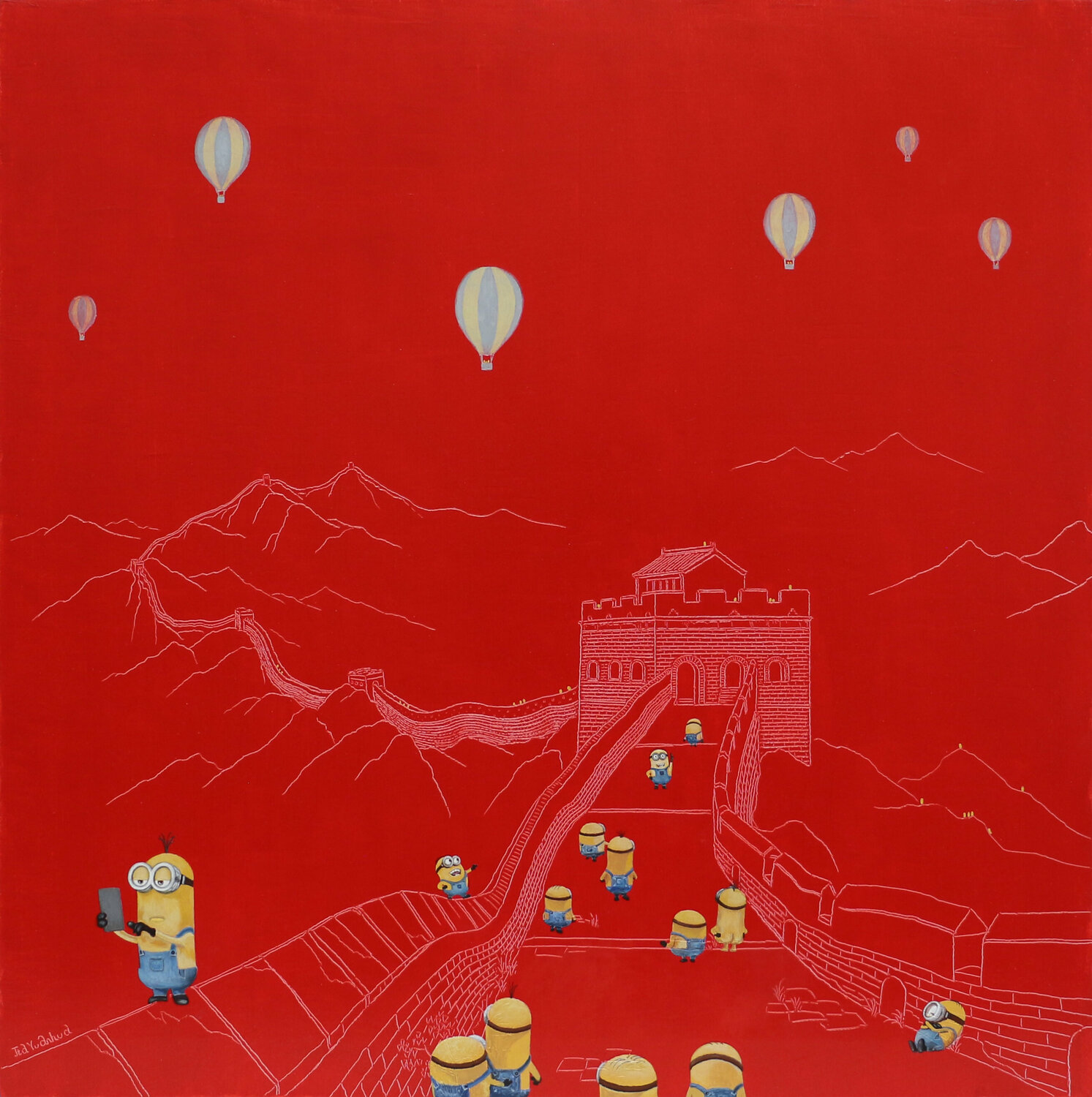 Sightseeing No.8 Jia Yuan Hua Original painting for sale