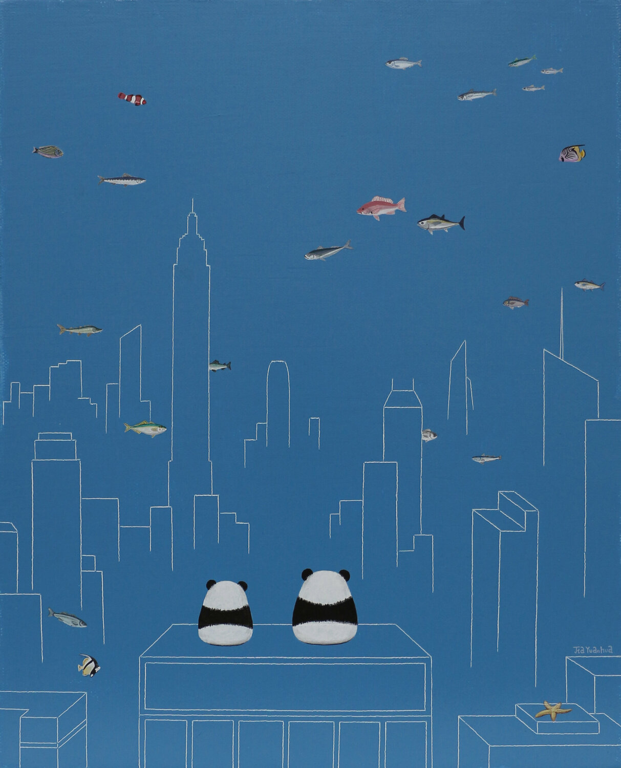 seascape Jia Yuan Hua Original painting for sale