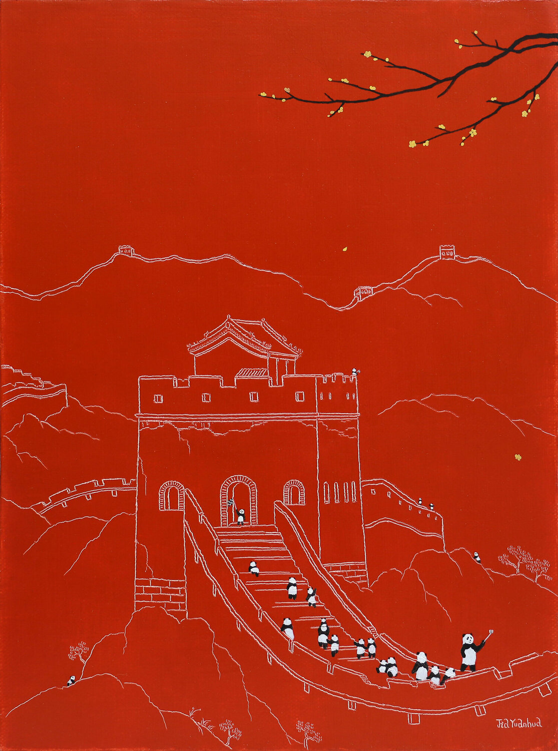 Sightseeing No.9 Jia Yuan Hua Original painting for sale