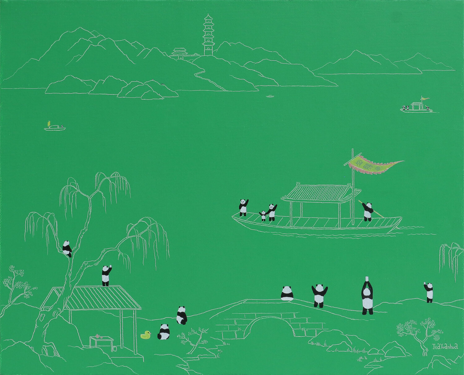 Win Jia Yuan Hua Original painting for sale