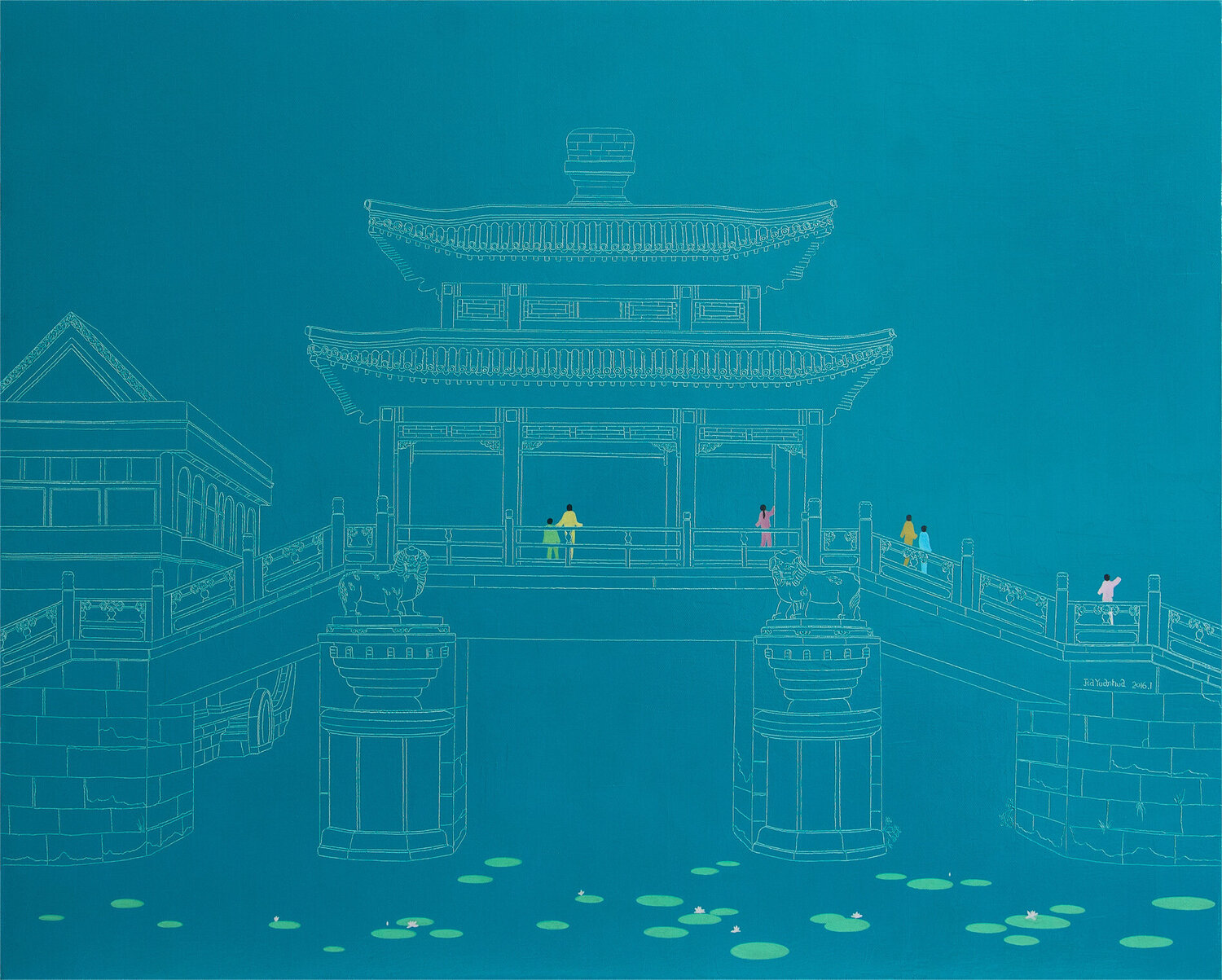 Breeze of Summer Jia Yuan Hua Original painting for sale