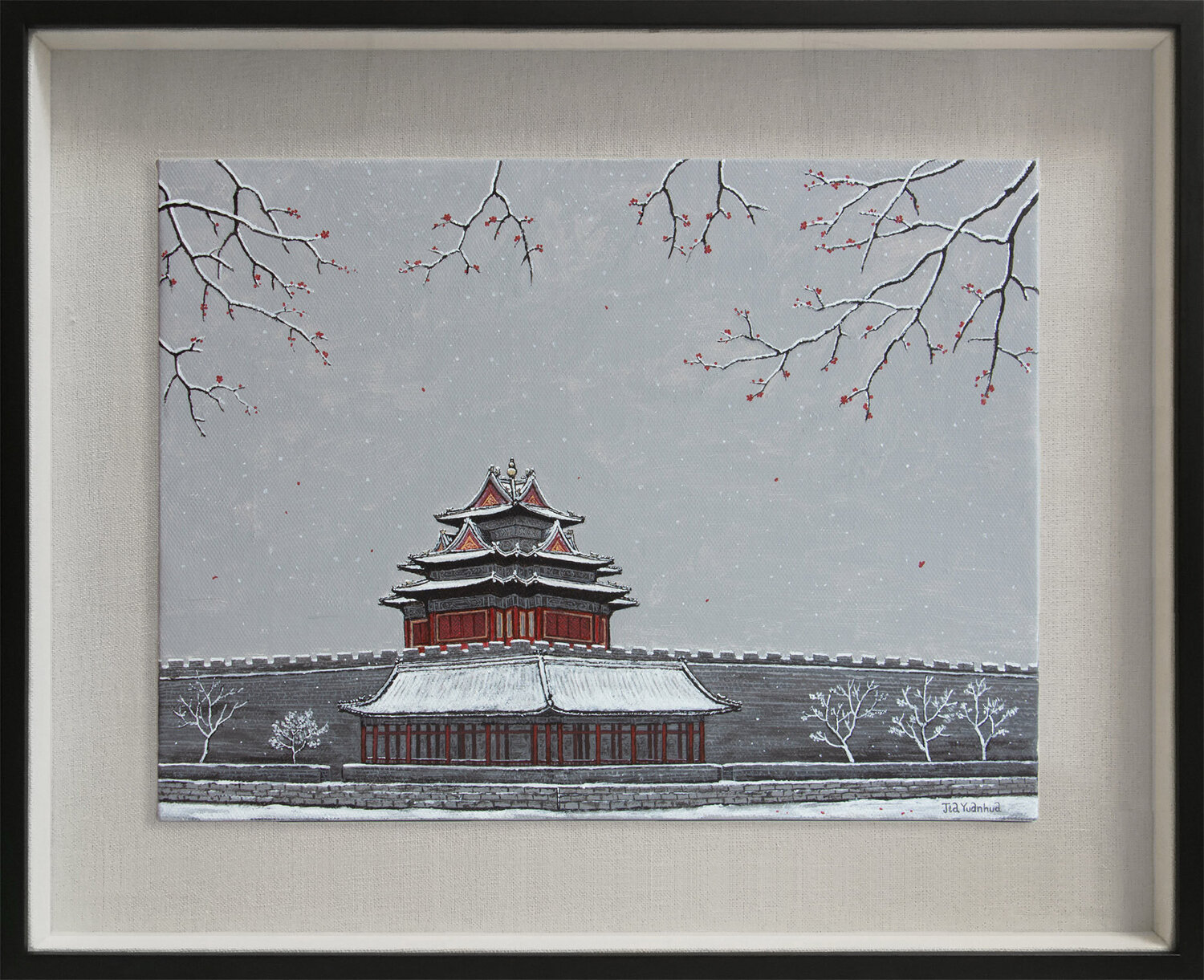 Beautiful Snow Jia Yuan Hua Original painting for sale