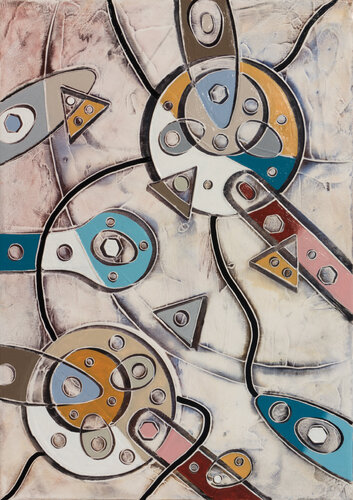 Chimica astratta by Andrea Benetti, Painting for Sale on Select