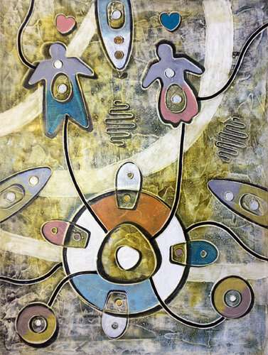 Vibrazioni amorose by Andrea Benetti, Painting for Sale on Select