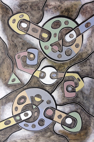 Due profeti by Andrea Benetti, Painting for Sale on Select