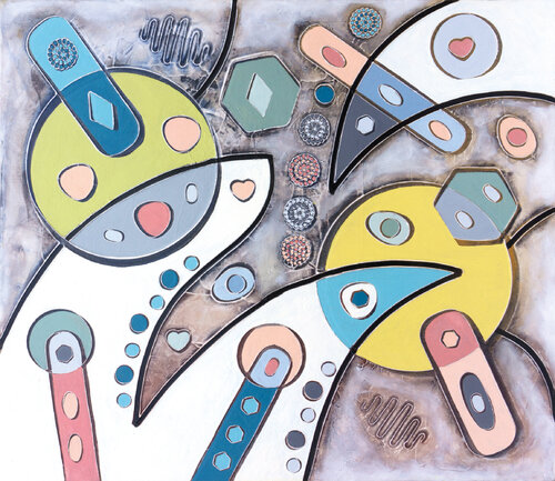 Corteggiamento by Andrea Benetti, Painting for Sale on Select