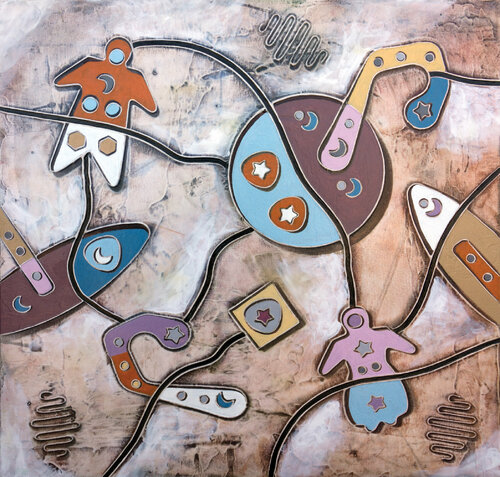 Sinapsi by Andrea Benetti, Painting for Sale on Select