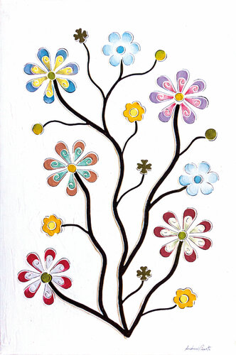Margherite gialle by Andrea Benetti, Painting for Sale on Select