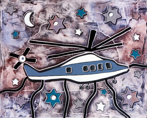 Elicottero by Andrea Benetti, Painting for Sale on Select