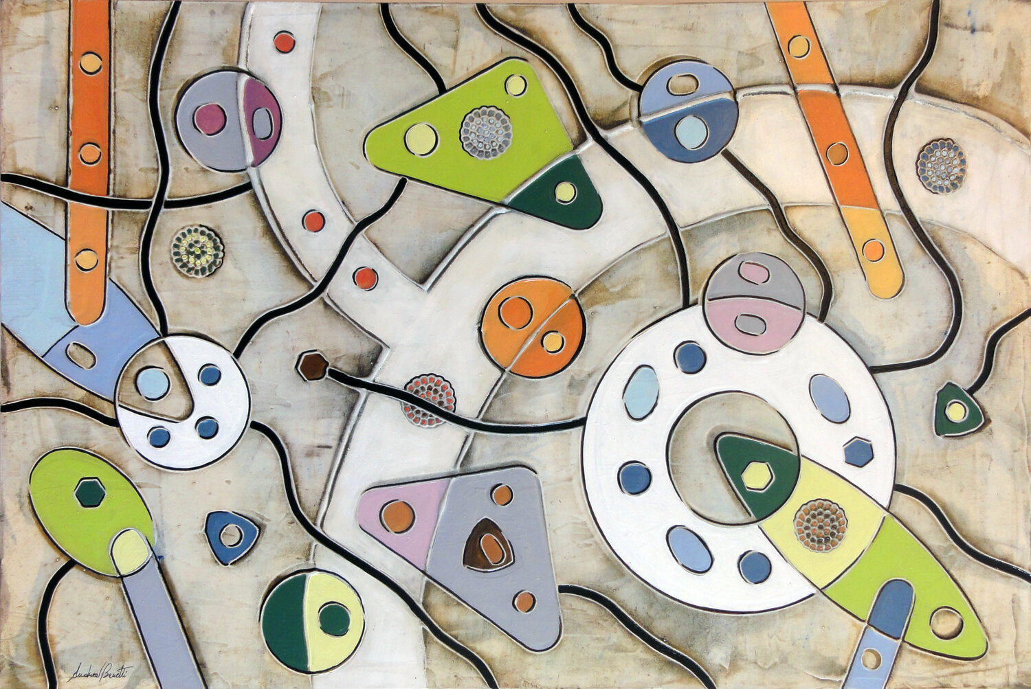 Sentiero Sacro Andrea Benetti Original painting for sale