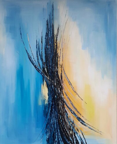 Luz y oscuridad 3 by Gema Cebrian, Painting for Sale on Select