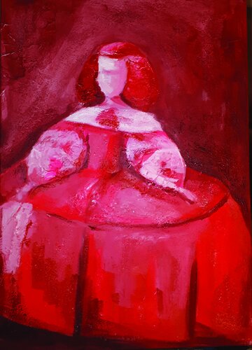 Menina Pop Art Roja by Gema Cebrian, Painting for Sale on Select