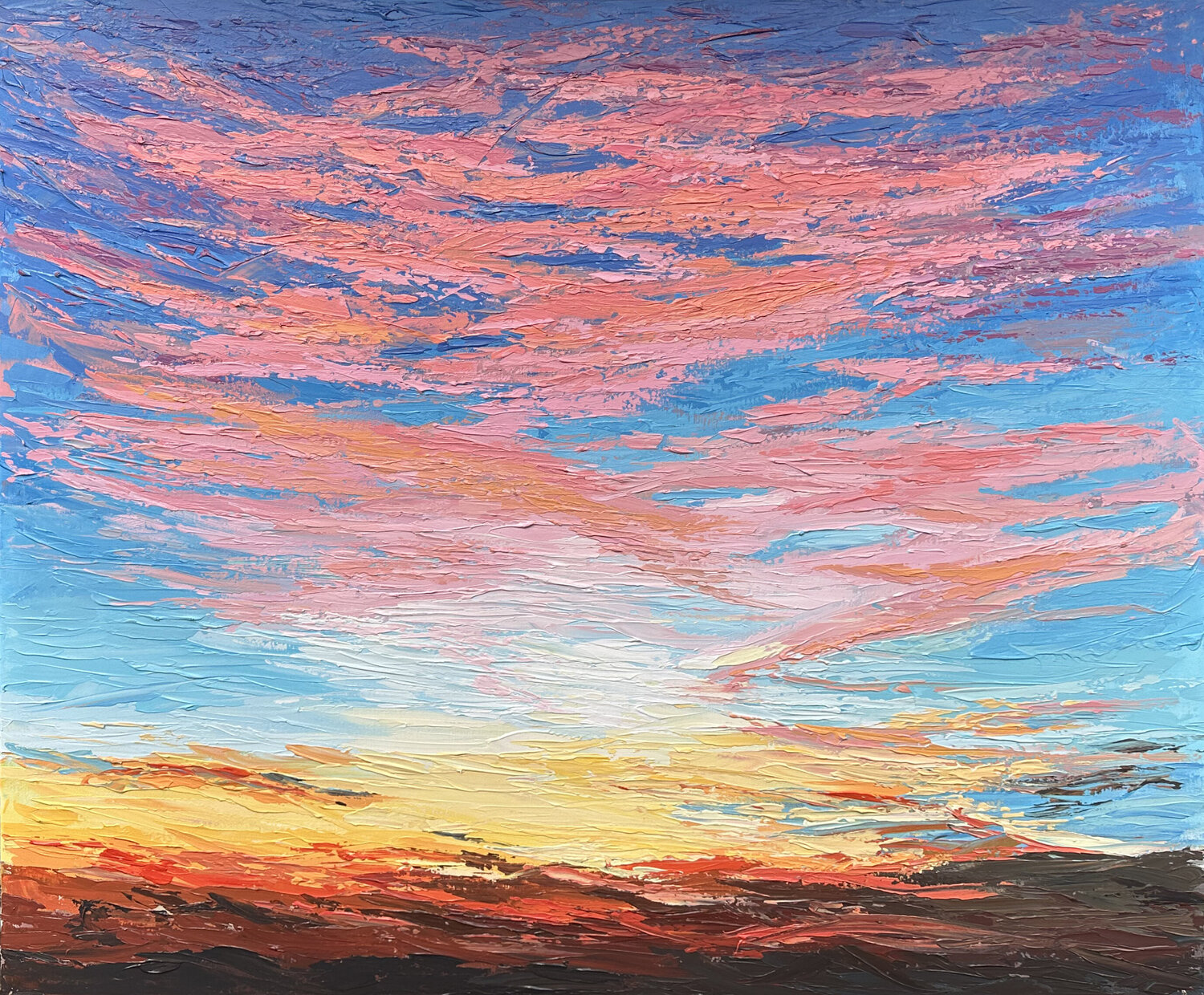 Sunset Gema Cebrian Original painting for sale