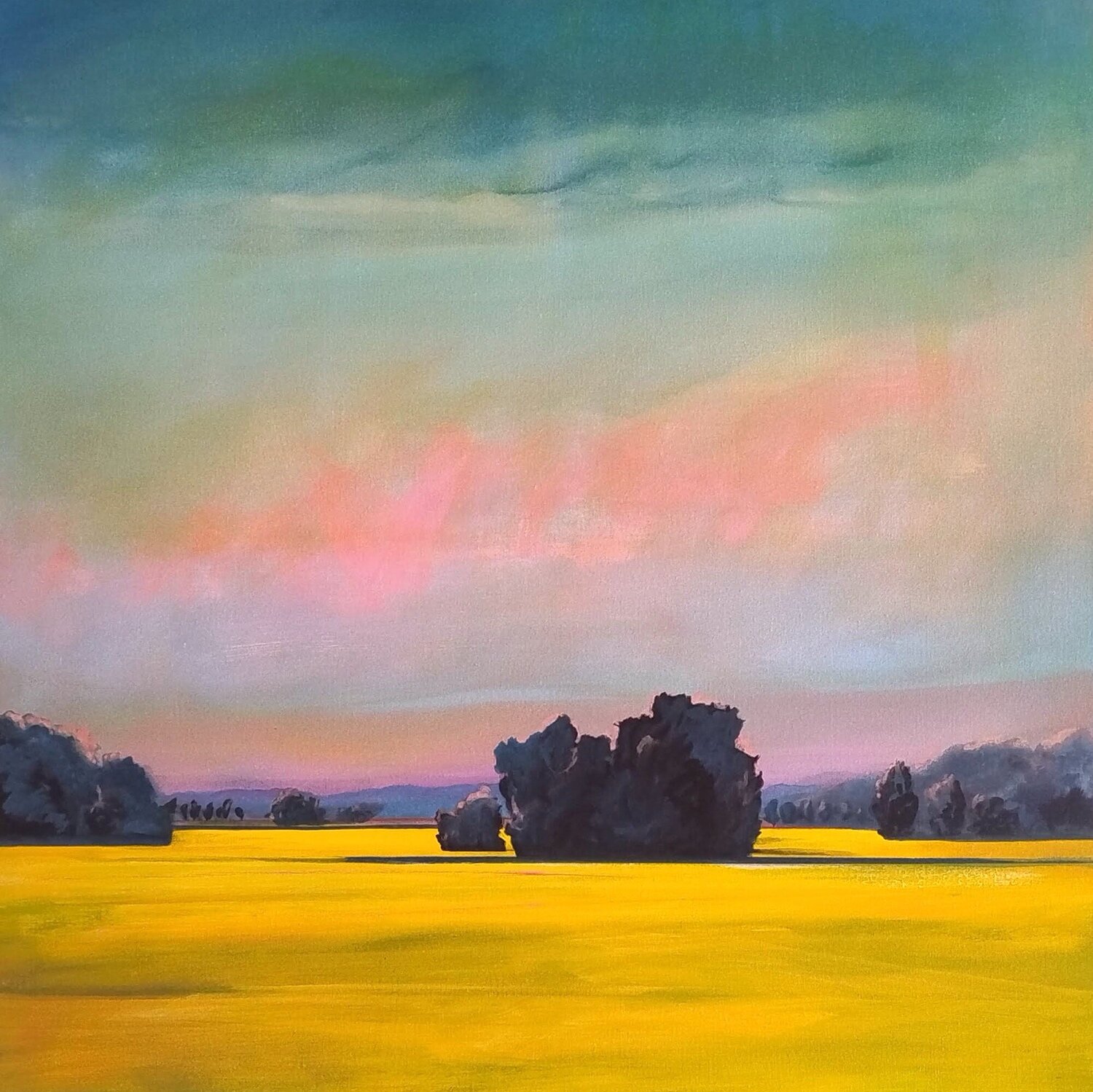 Sun Field Kai Hoge Original painting for sale