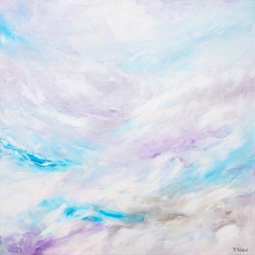 I pause watching the clouds by Françoise Wattré, Painting for Sale on Select