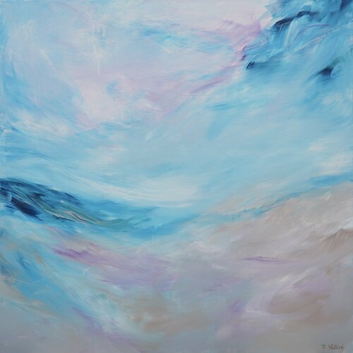 Crashing waves by Françoise Wattré, Painting for Sale on Select