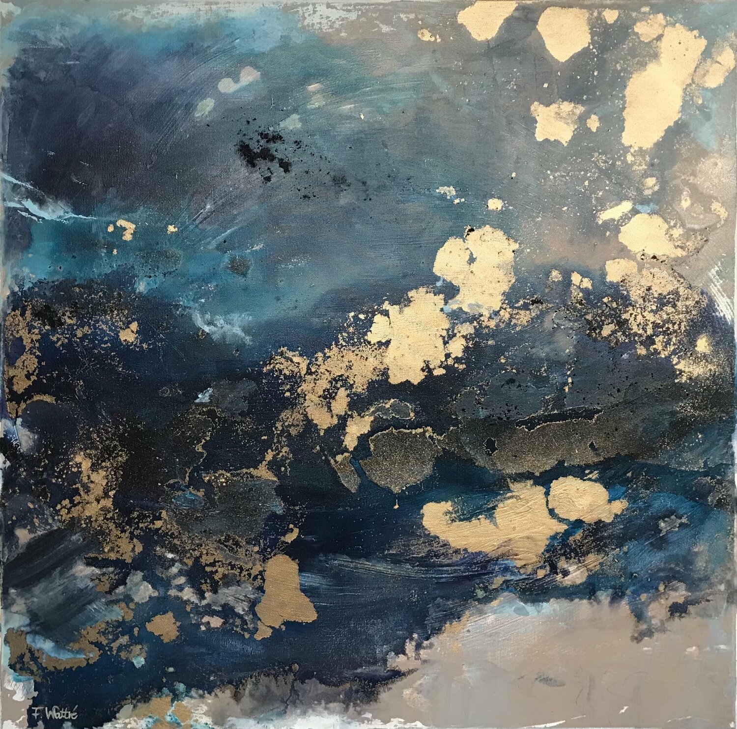 From above Françoise Wattré Original painting for sale