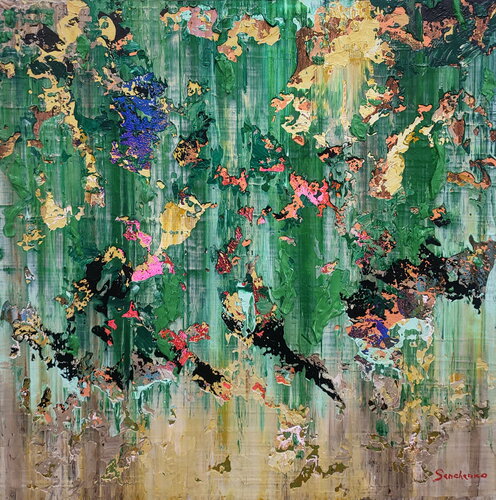 Emerald Elysium by Alex Senchenko, Painting for Sale on Select