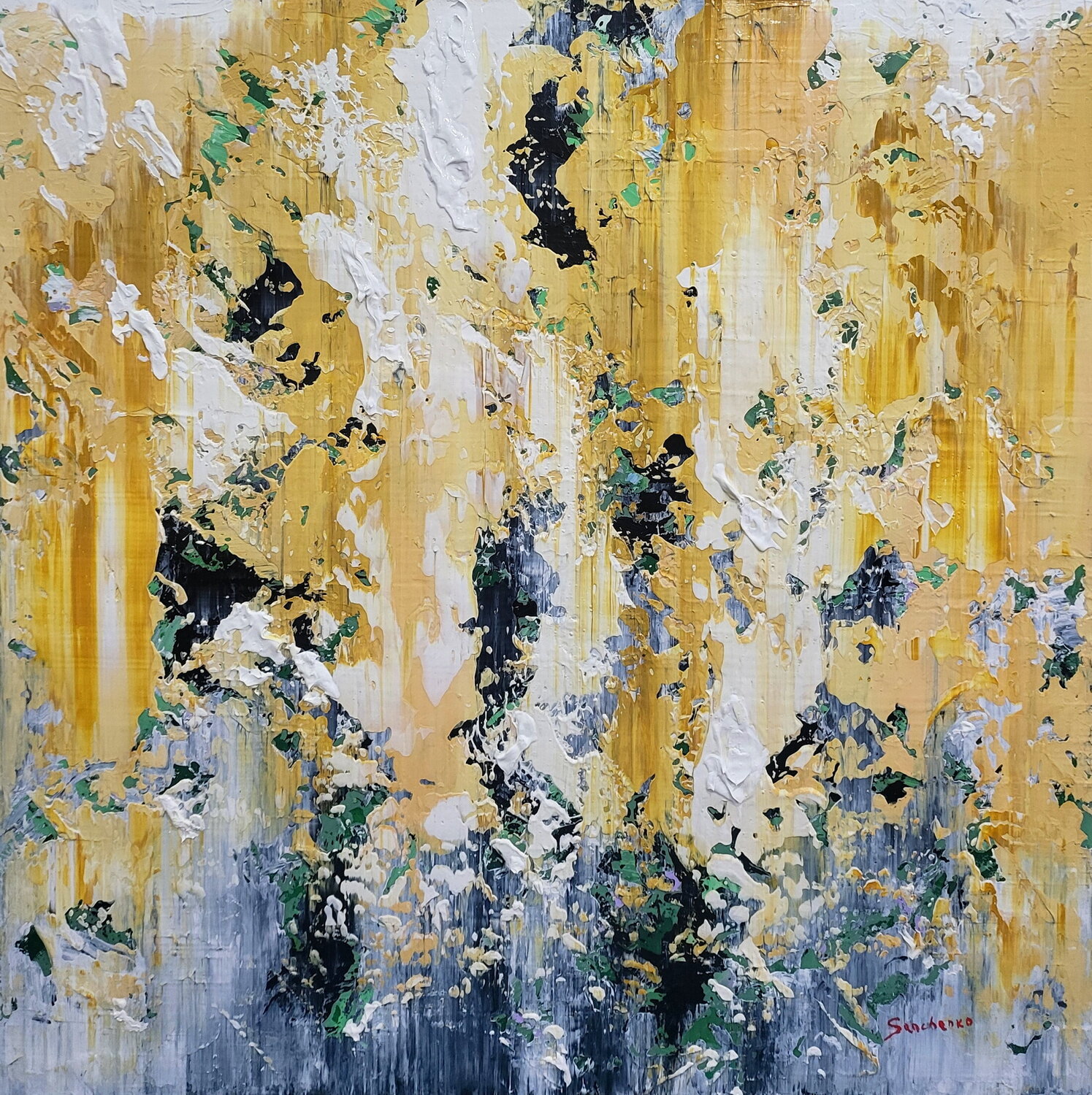 Golden Echo Alex Senchenko Original painting for sale