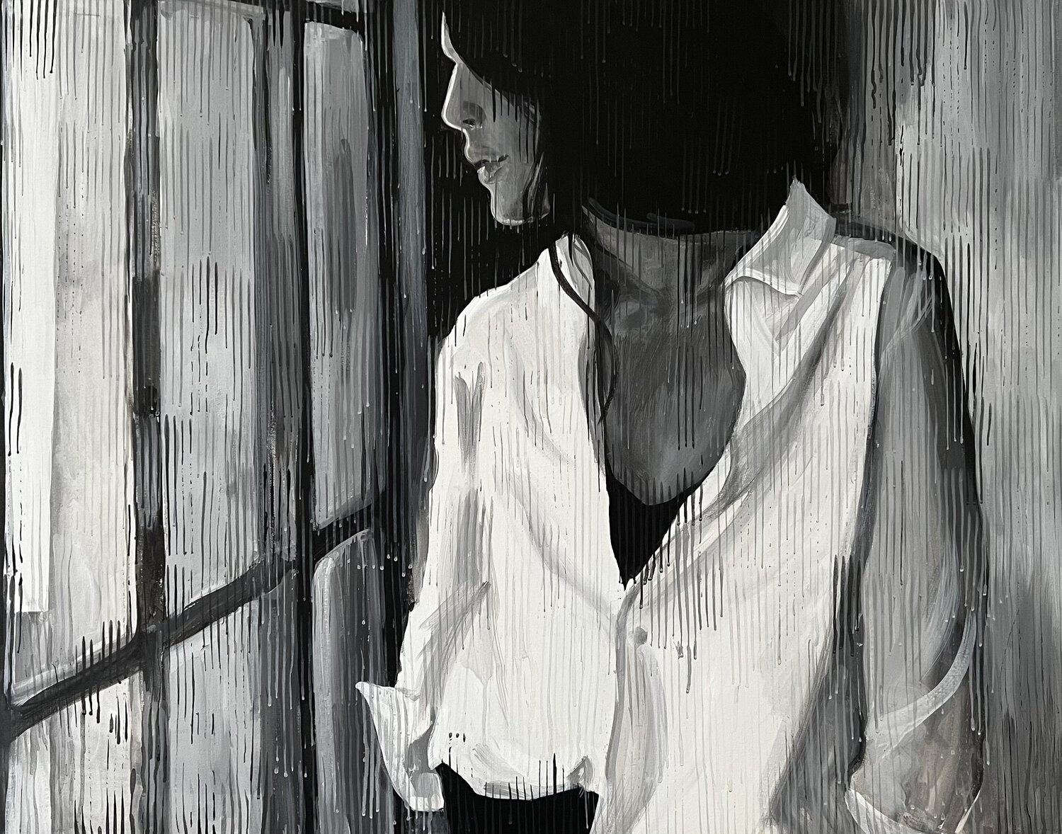 Awaiting Viktoria Adkozalova Original painting for sale