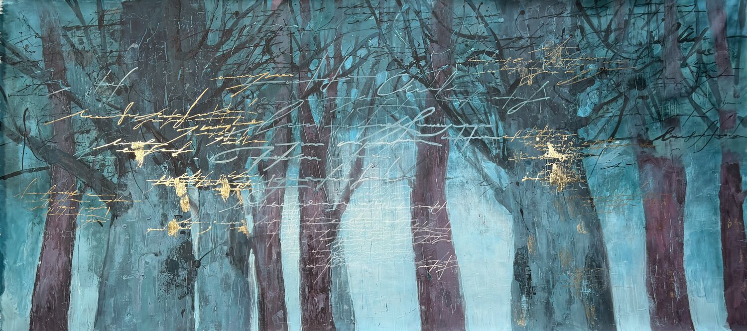 Where the Trees Remember Viktoria Adkozalova Original painting for sale