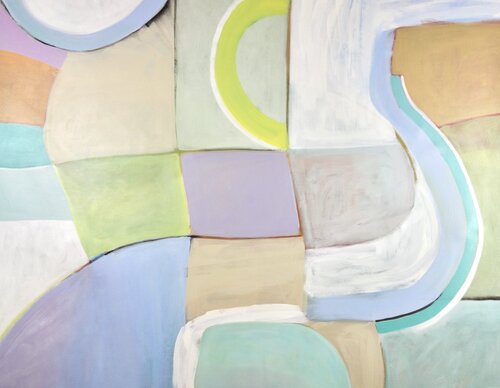 Yellow Sun, Blue Moon by Michelle Louis, Painting for Sale on Select