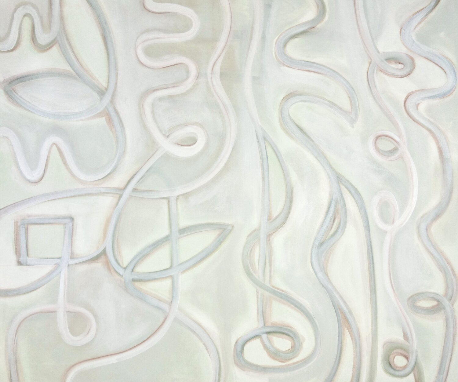 A Quiet Kind of Green Michelle Louis Original painting for sale