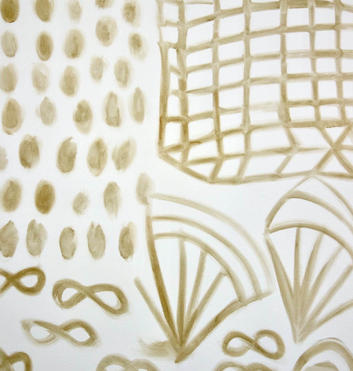 Seashells and Fishing Nets Michelle Louis Original painting for sale