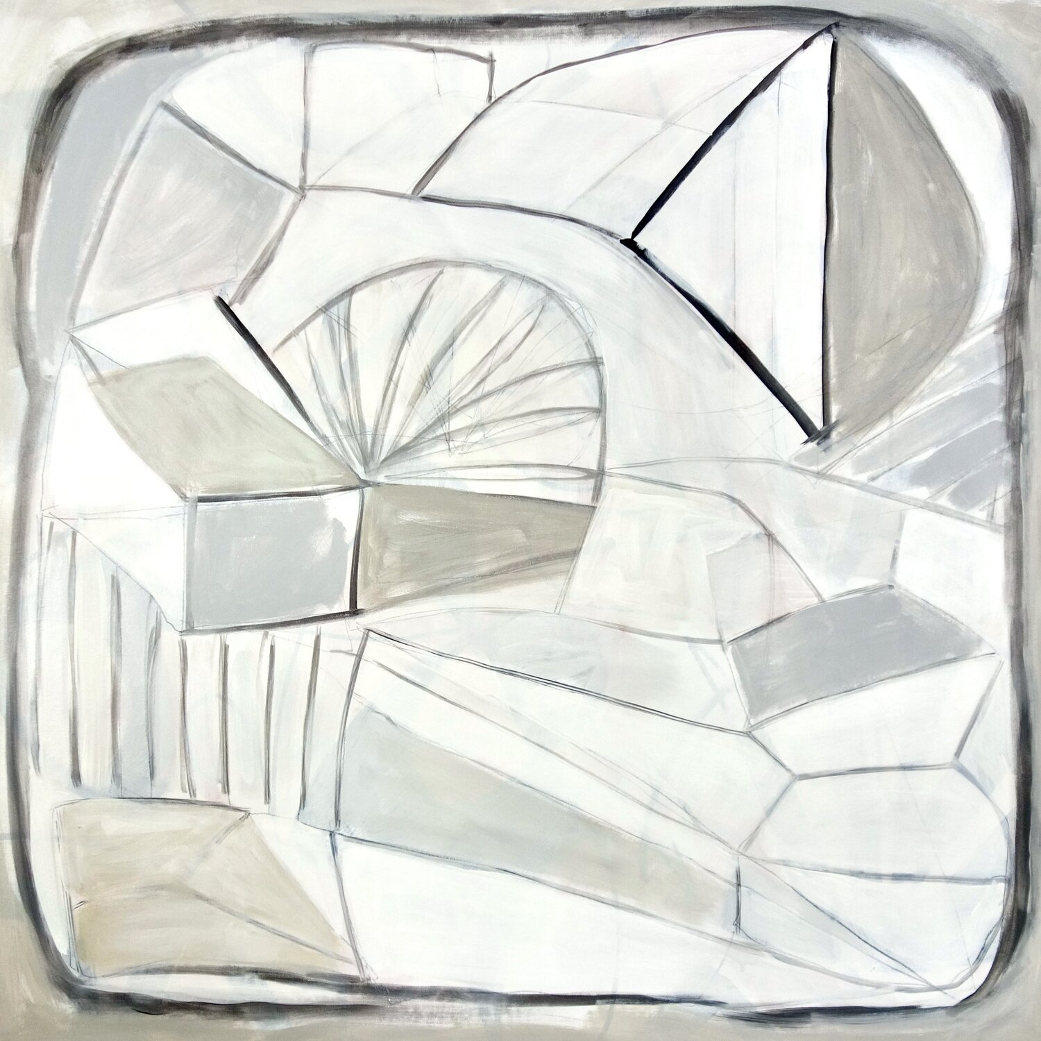 Fold Geometry Michelle Louis Original painting for sale