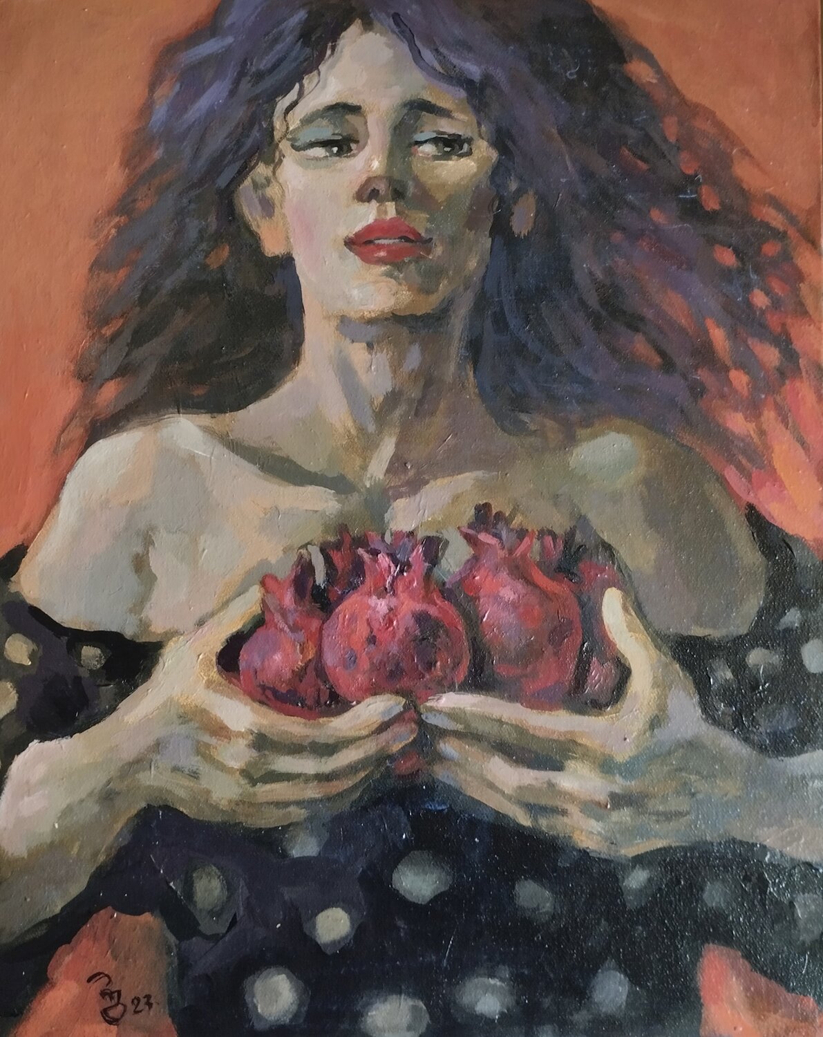 Pomegranats Giorgi Rurua Original painting for sale