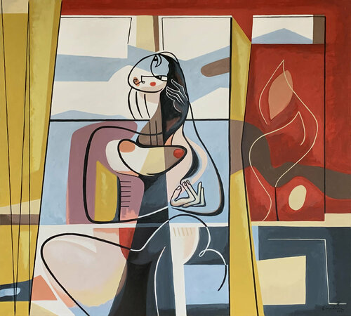 Exotic Presence by Bernard Simunovic, Painting for Sale on Select