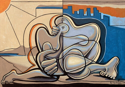 Protective Space by Bernard Simunovic, Painting for Sale on Select