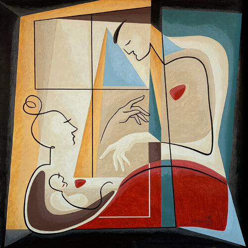 Spectrum of Joy by Bernard Simunovic, Painting for Sale on Select