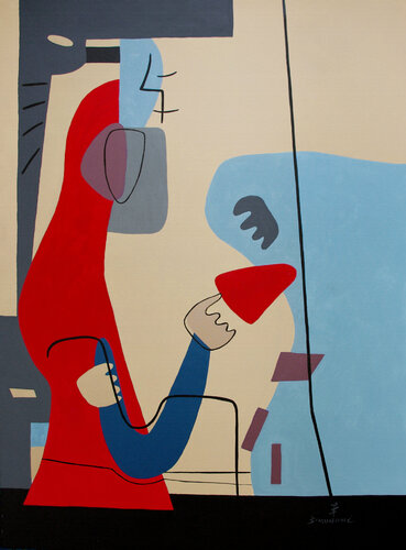 Touch someone`s heart by Bernard Simunovic, Painting for Sale on Select