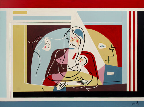 Family Constellation: Emergent Presence by Bernard Simunovic, Painting for Sale on Select