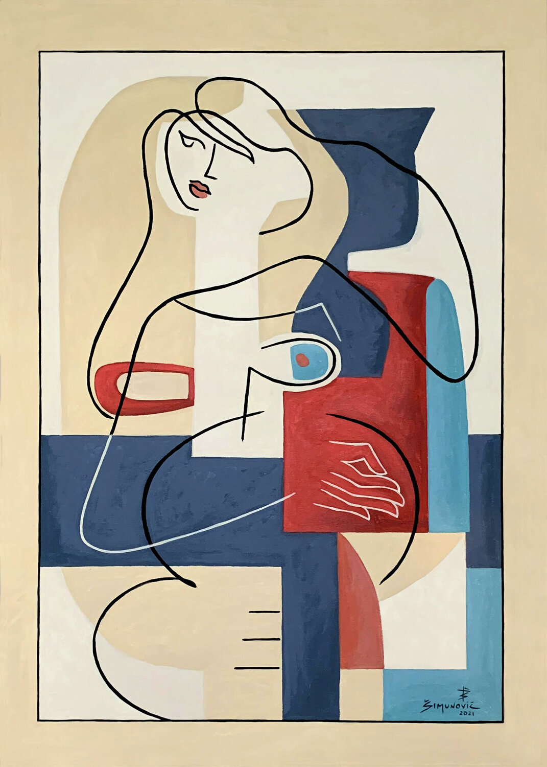 The Beauty of New Life Bernard Simunovic Original painting for sale
