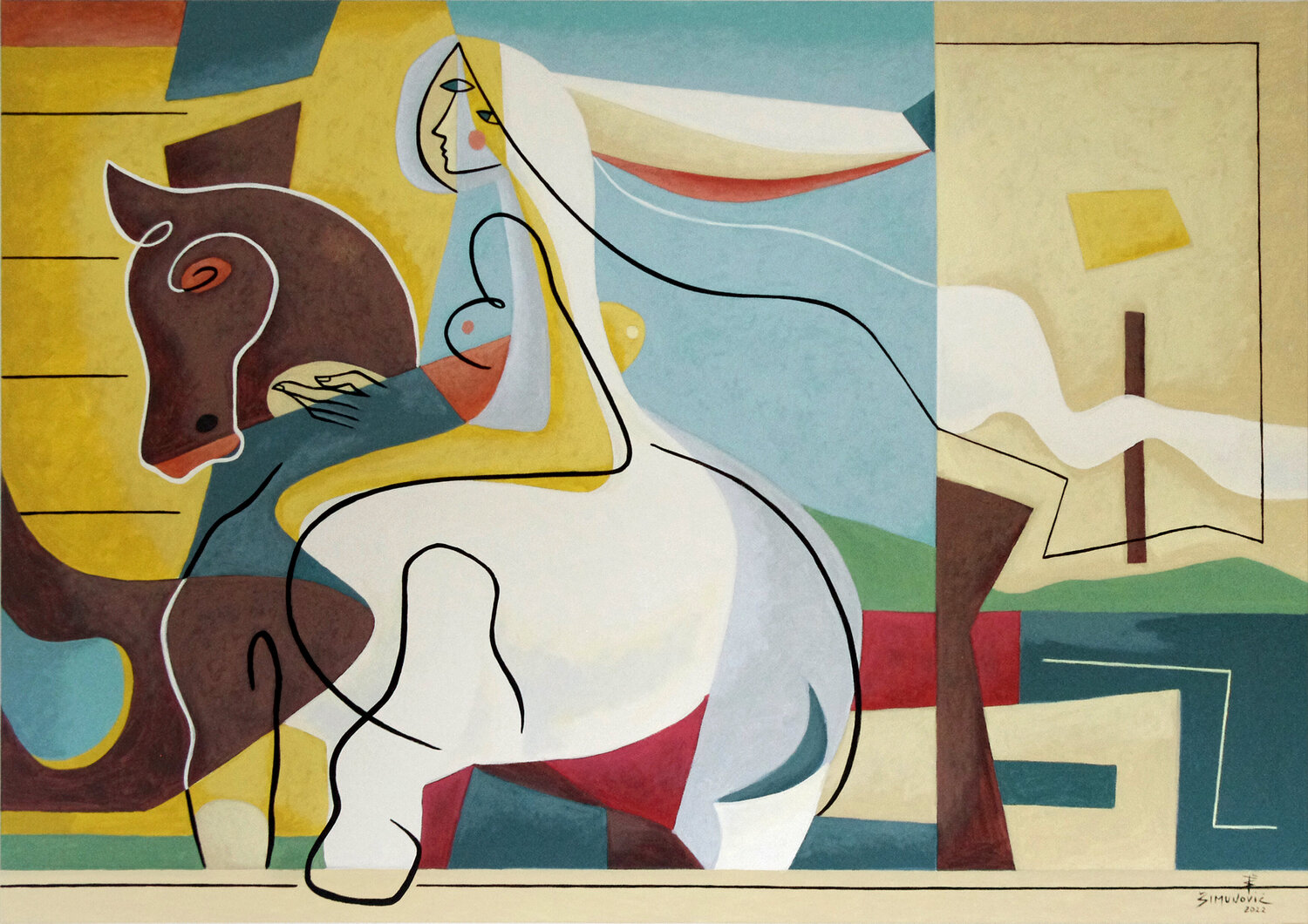 Like a Fairy Tale Bernard Simunovic Original painting for sale