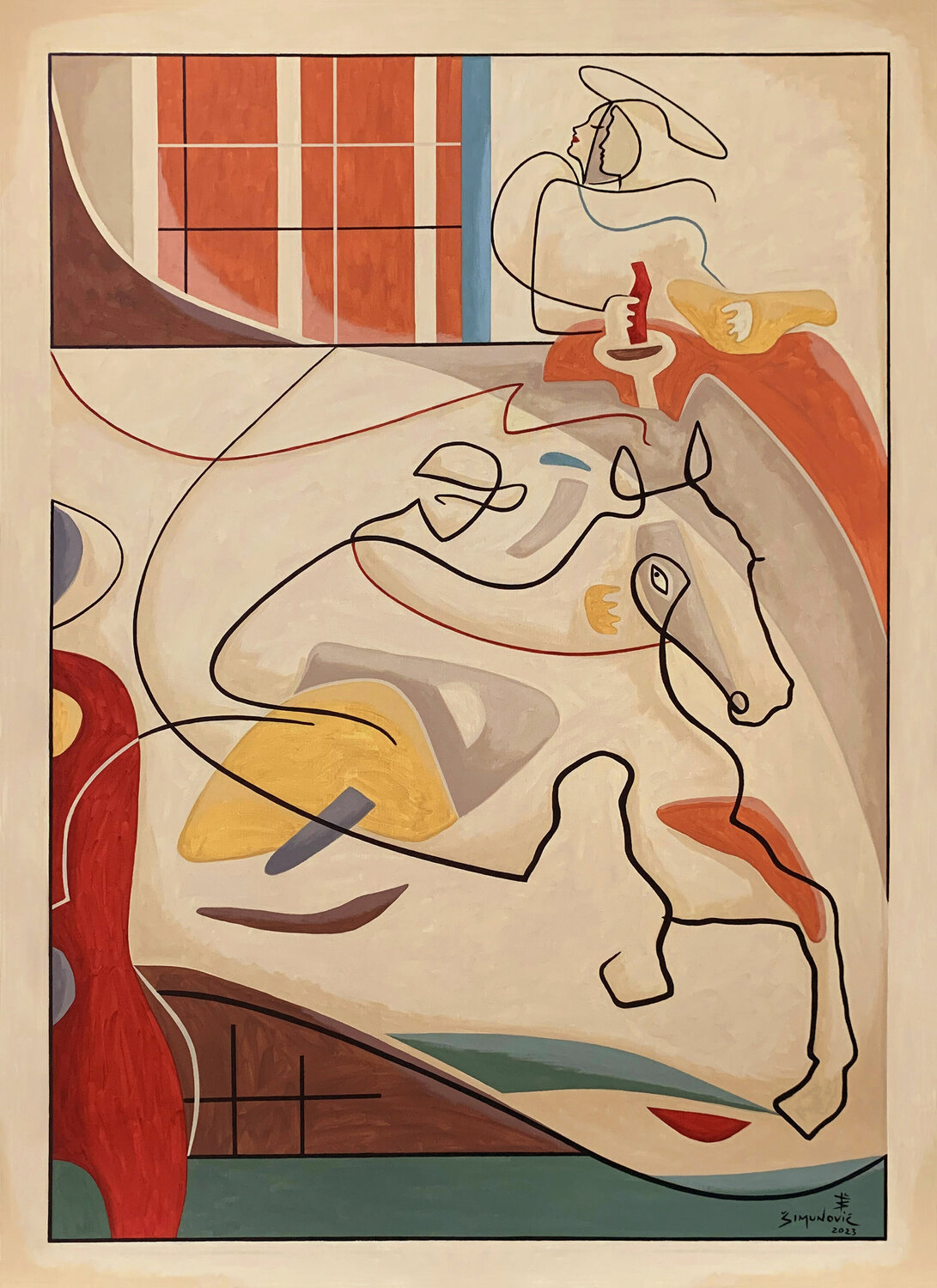Rapid symphony Bernard Simunovic Original painting for sale