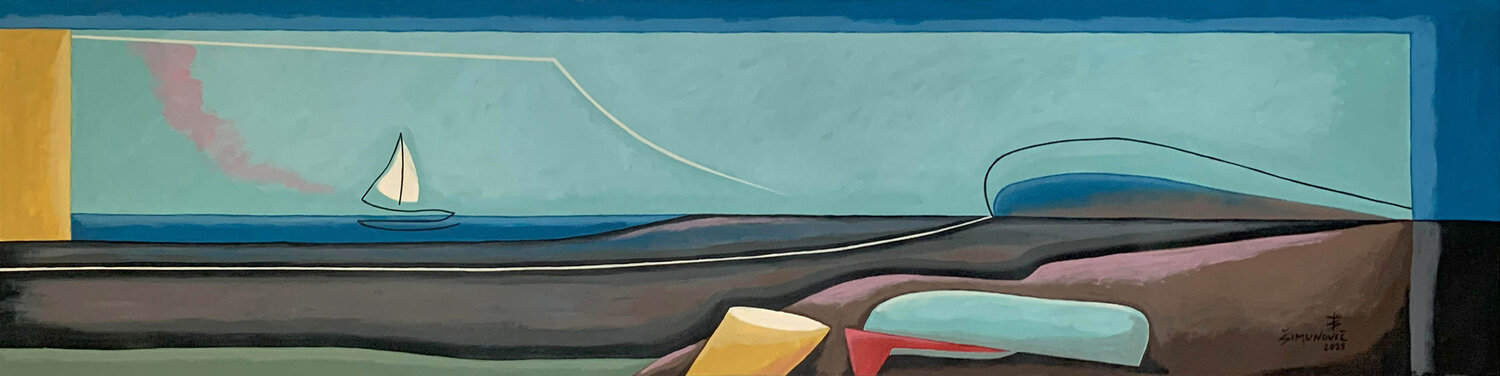 Memory of the Landscape Bernard Simunovic Original painting for sale
