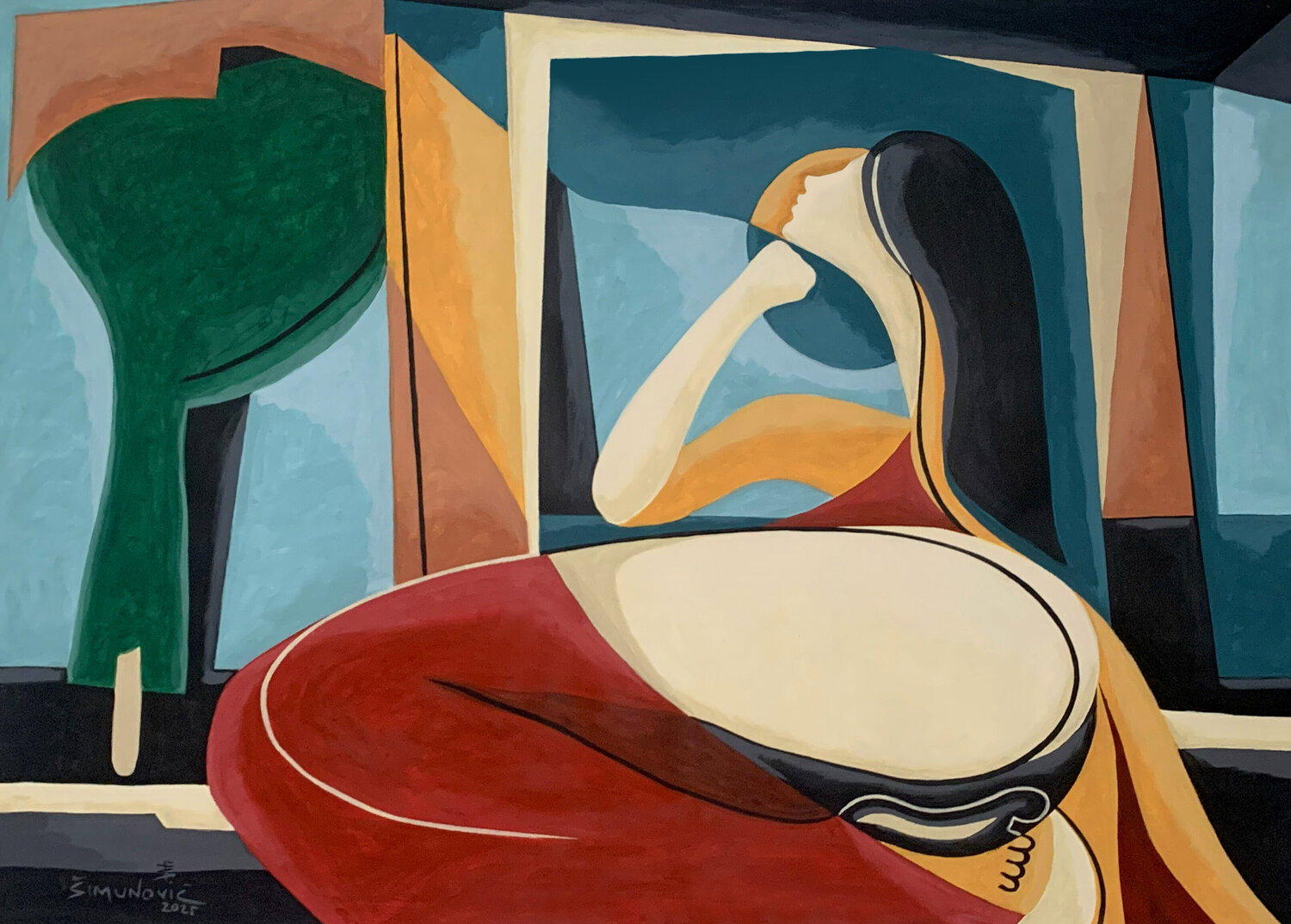 In Between Moments Bernard Simunovic Original painting for sale