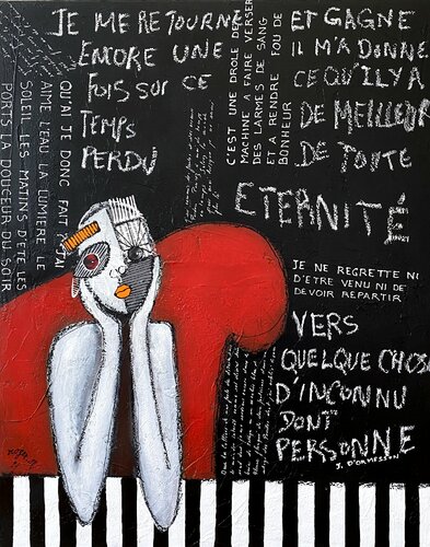 Tous ces Mots .... by RogerM, Painting for Sale on Select