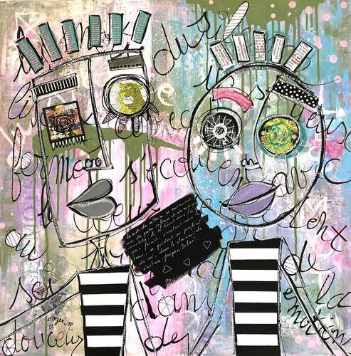 Les Mots du Silence by RogerM, Painting for Sale on Select