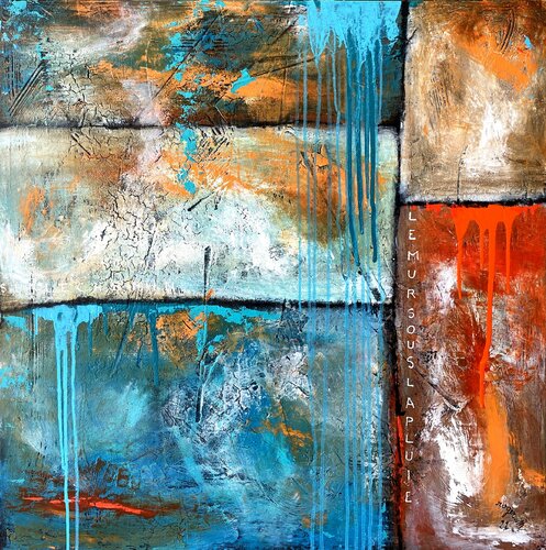 Le Mur, sous la Pluie ... by RogerM, Painting for Sale on Select