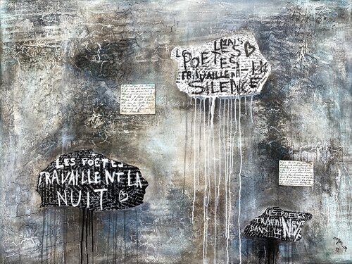 Dans le Mur, petits morceaux de Poésie... by RogerM, Painting for Sale on Select